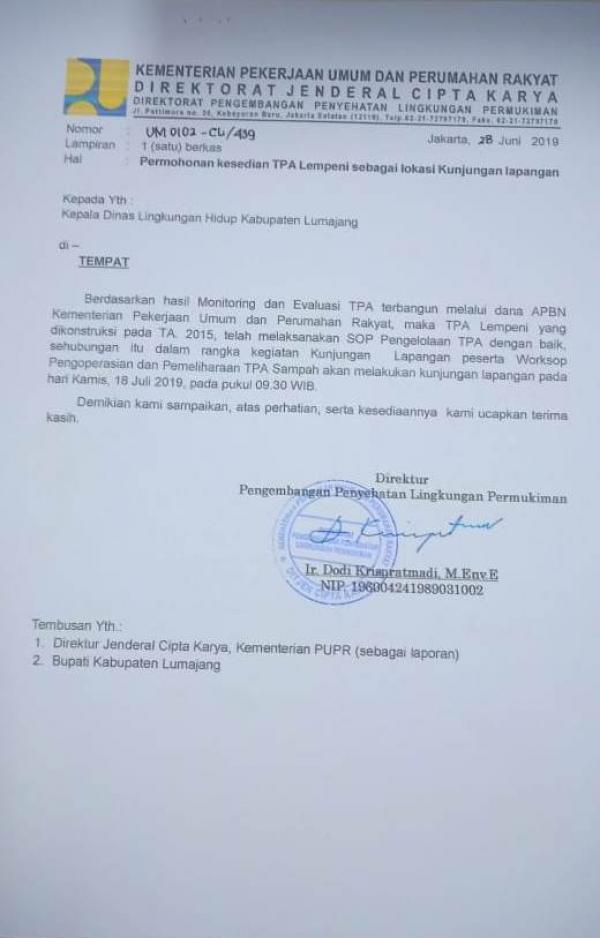Wow TPA Lempeni Akan Dikunjungi DLH se Indonesia